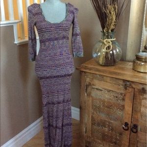 Free people space dye maxi dress size small